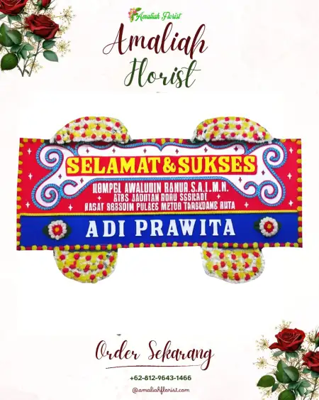 Papan Bunga Ucapan Selamat Sario Tumpaan